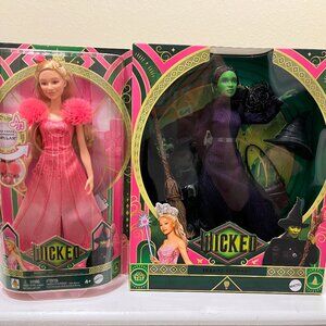 COLLECTIBLE Mattel Wicked Glinda & Elphaba 2 Doll Set URL MISPRINT! RECALLED!!!